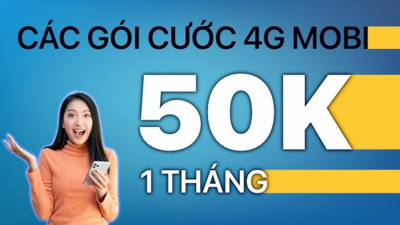 Ưu đãi đến 4GB khi đăng ký gói M50 MobiFone