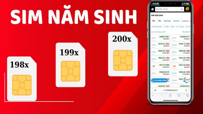 Gợi ý khi chọn sim MobiFone năm sinh