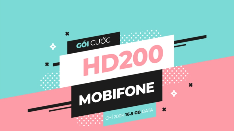 Gia hạn gói HD200 MobiFone nhận ngay 18GB data tốc độ cao