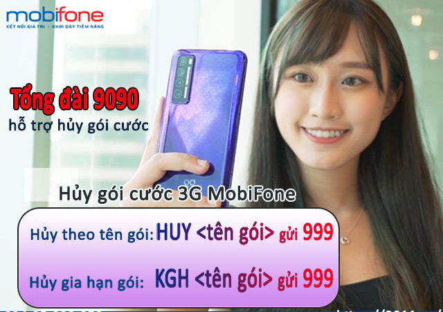 5 cách hủy gói cước 3G MobiFone thành công 100%