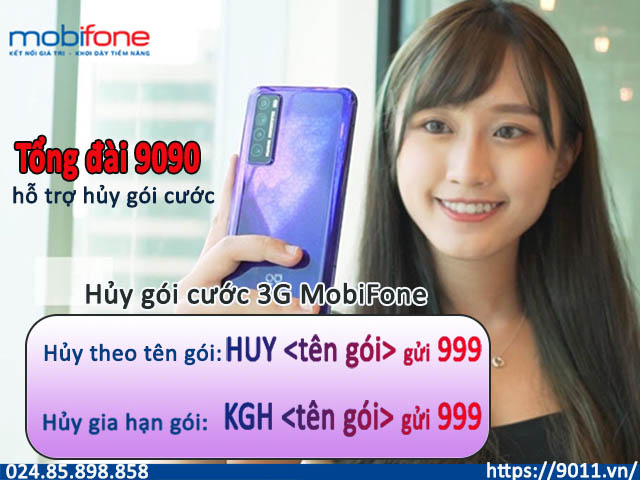 5 cách hủy gói cước 3G MobiFone thành công 100%