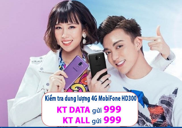 Các cách kiểm tra dung lượng 4G MobiFone HD300