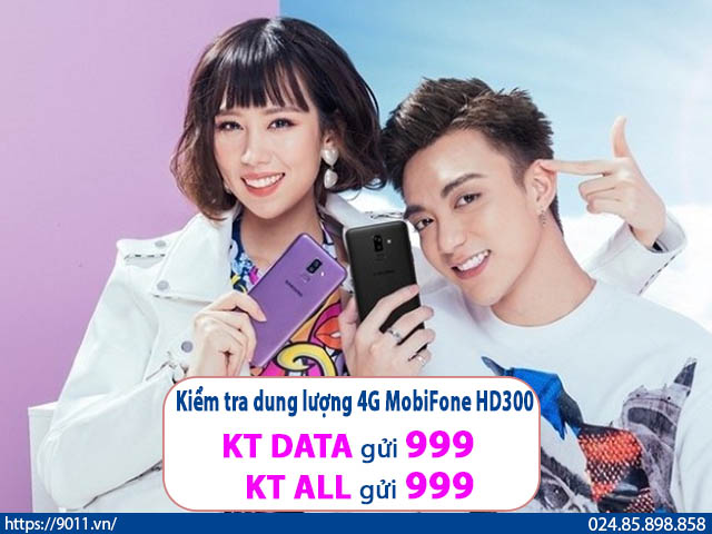 Các cách kiểm tra dung lượng 4G MobiFone HD300