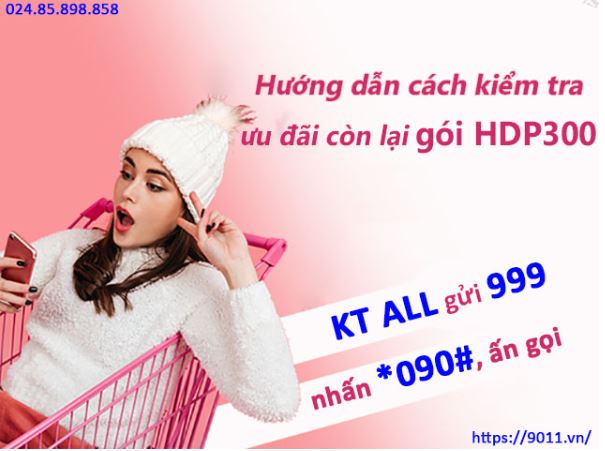 Các cách kiểm tra gói HDP300 Mobi siêu nhanh