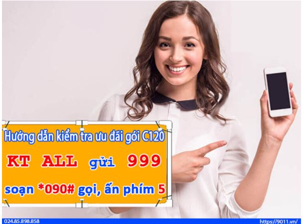 Các cách kiểm tra ưu đãi còn lại của gói C120 MobiFone