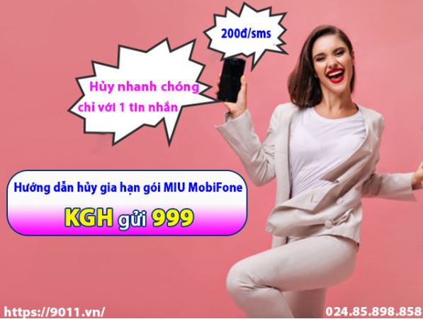 Cách hủy gói cước 3G MobiFone MIU gia hạn chỉ với 1 tin nhắn 