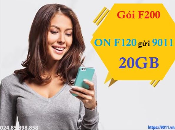 Đăng ký gói cước F200 MobiFone để nhận ngay ưu đãi 20GB data