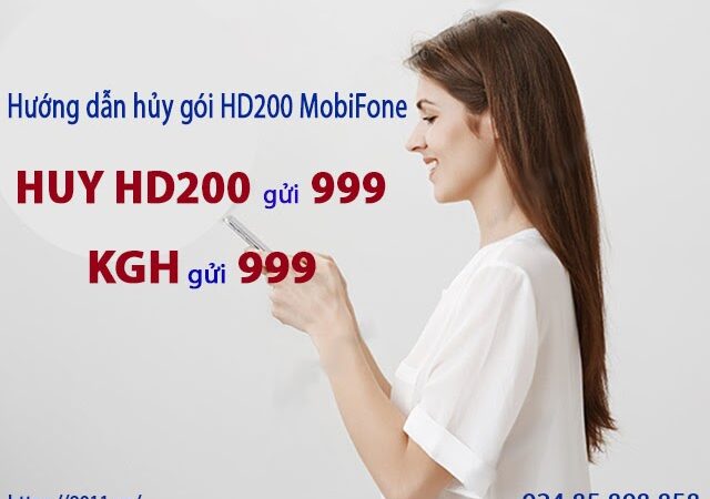 Hướng dẫn cách hủy gói 4G MobiFone HD200