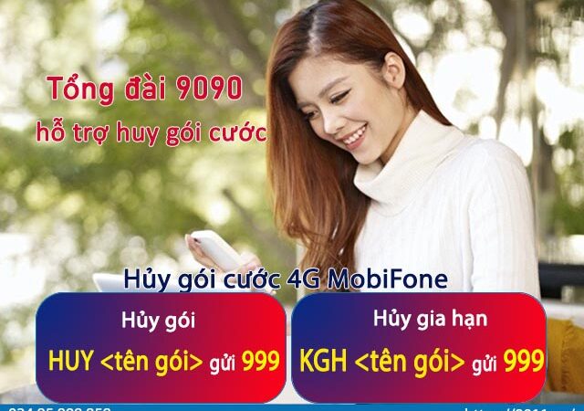 Hướng dẫn hủy gói cước 4G MobiFone