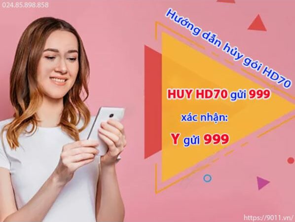 Hướng dẫn hủy gói cước HD70 MobiFone qua sms