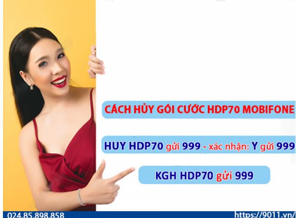 Hướng dẫn hủy gói cước HDP70 MobiFone siêu nhanh