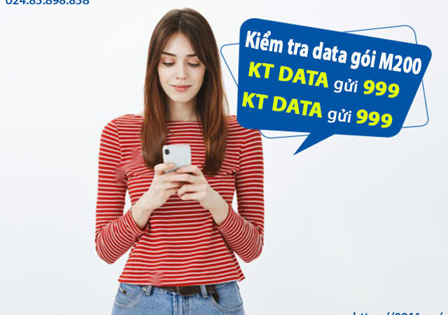 Hướng dẫn kiểm tra data gói M200 MobiFone