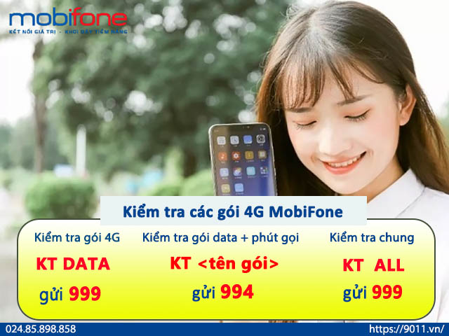 Hướng dẫn kiểm tra dung lượng 4G MobiFone đơn giản nhất