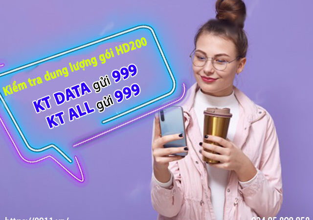 Hướng dẫn kiểm tra dung lượng gói HD200 MobiFone