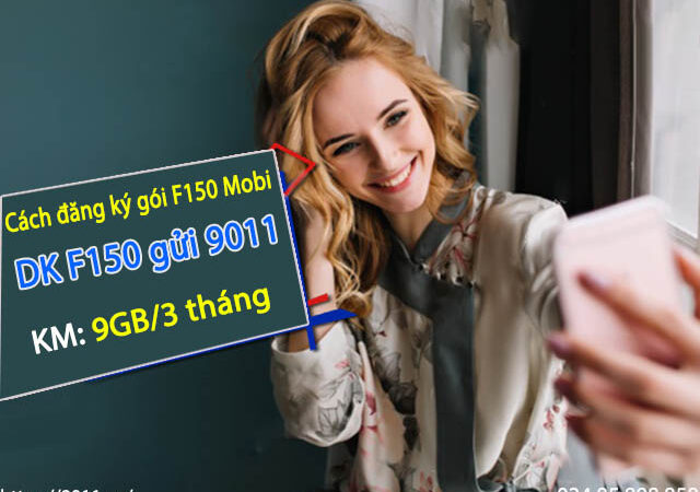 Miễn phí hòa mạng 3 tháng khi đăng ký gói cước F150 MobiFone