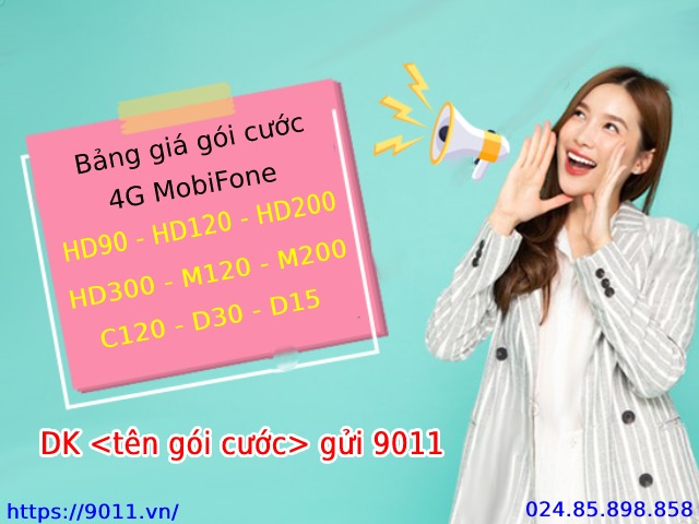 Thông tin bảng giá gói cước 4G MobiFone cực hot 2022