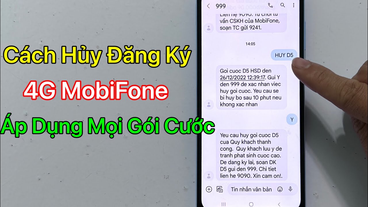 Cách hủy gói C90N của Mobifone chi tiết nhất