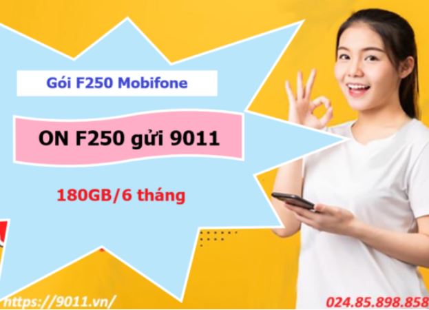 Ưu đãi cực đỉnh tới 18GB khi đăng ký gói cước F250 MobiFone