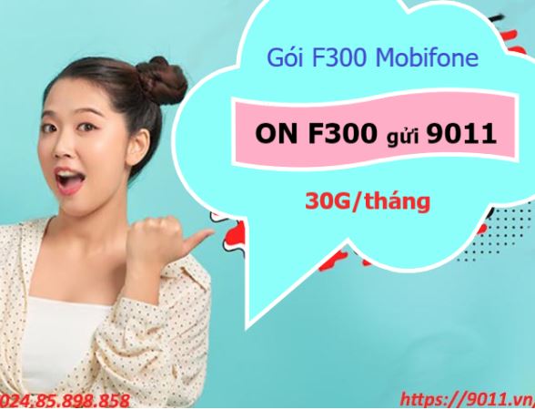 Khuyến mãi tới 30GB nhờ đăng ký gói cước F300 MobiFone