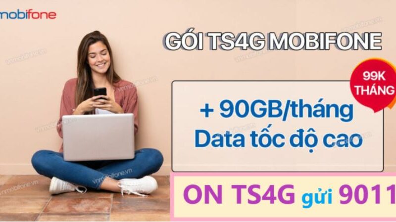 Truy cập mạng không giới hạn khi đăng ký gói TS4G MobiFone