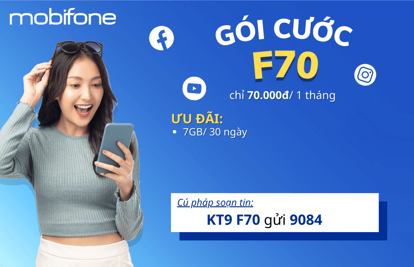 Hướng dẫn đăng ký và sử dụng gói f70 Mobifone chi tiết nhất 2024