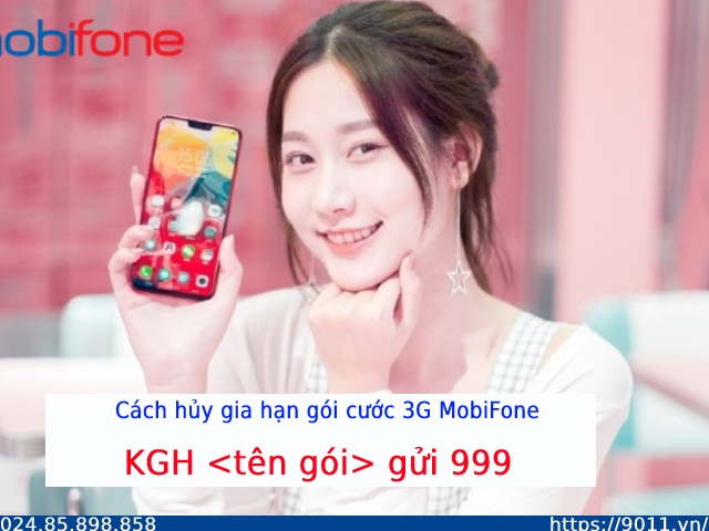 Hướng dẫn hủy gia hạn 3G MobiFone qua SMS siêu nhanh