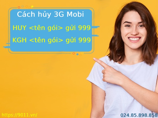 2 cách hủy gói 3G Mobi siêu nhanh, 100% thành công