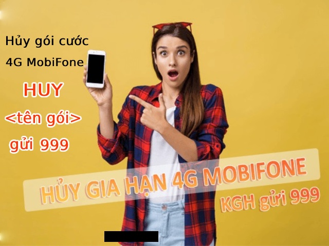 Hướng dẫn hủy gói 4G Mobi chỉ với 1 tin nhắn