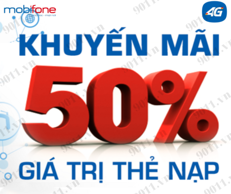 Ngày 31/5/2022: MobiFone khuyến mãi nạp thẻ 20% – 50%