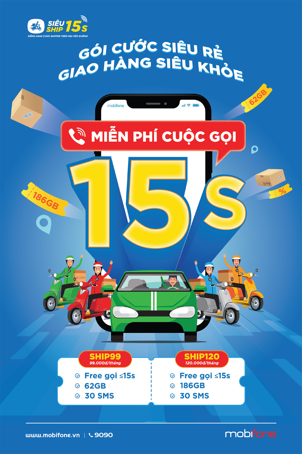 Tổng quan về các gói cước cho shipper của Mobifone