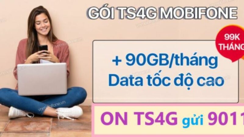 Truy cập mạng không giới hạn khi đăng ký gói TS4G MobiFone