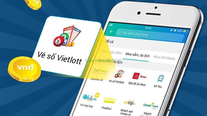 hướng dẫn mua vé số vietlott qua điện thoại